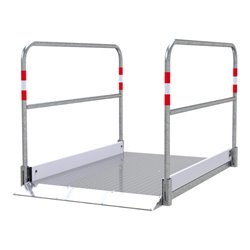 Schake Grabenbrücken aus Aluminium mit Bodenplatte aus Stahl, Breite: 1,00 m, Länge: 1,70 m