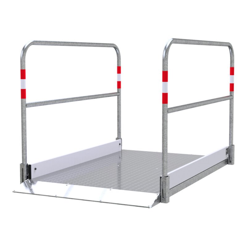 Schake Grabenbrücken aus Aluminium mit Bodenplatte aus Stahl, Breite: 1,00 m, Länge: 1,70 m