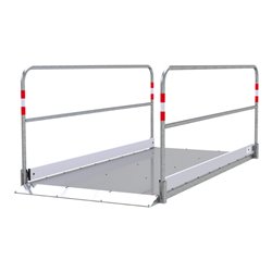 Schake Grabenbrücken aus Aluminium mit Bodenplatte aus Stahl, Breite: 1,20 m, Länge: 2,70 m