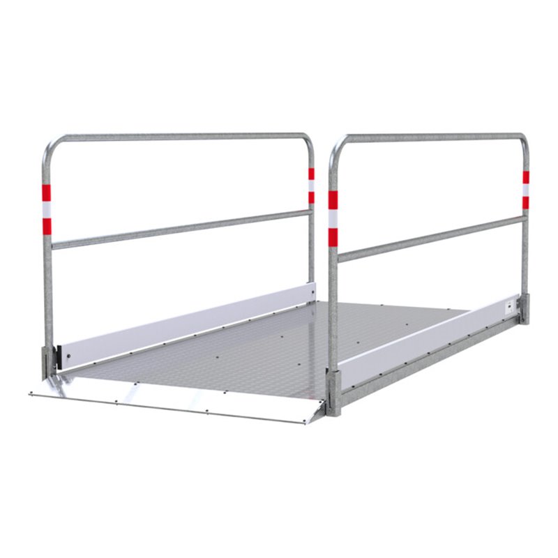 Schake Grabenbrücken aus Aluminium mit Bodenplatte aus Stahl, Breite: 1,20 m, Länge: 2,70 m