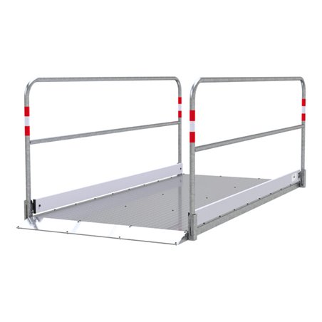 Schake Grabenbrücken aus Aluminium mit Bodenplatte aus Stahl, Breite: 1,20 m, Länge: 2,70 m