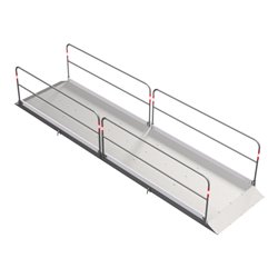 Schake Grabenbrücken aus Aluminium mit Bodenplatte aus Stahl, Breite: 1,30 m, Länge: 5,00 m