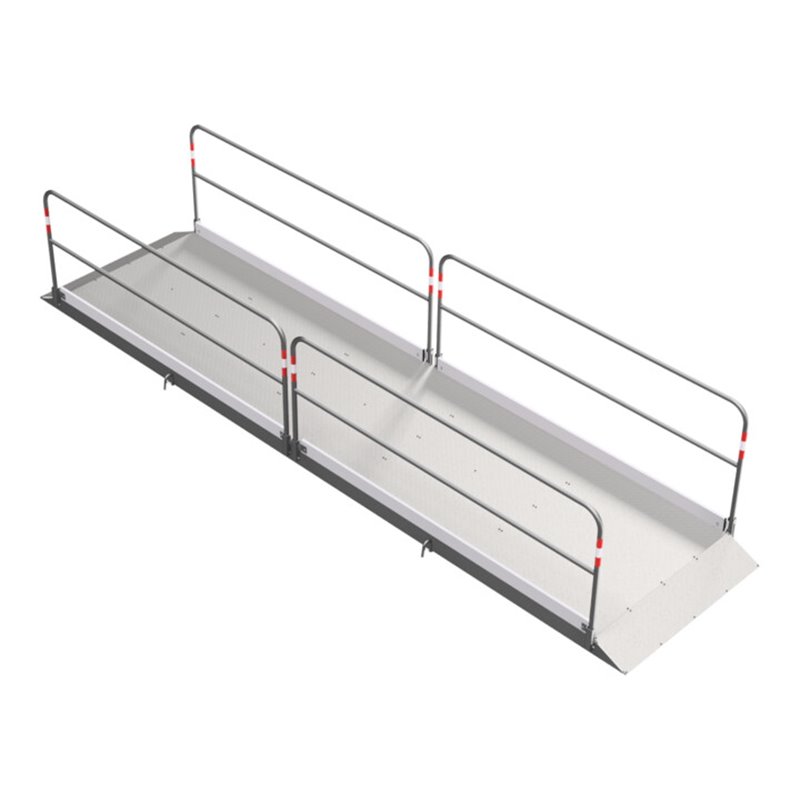 Schake Grabenbrücken aus Aluminium mit Bodenplatte aus Stahl, Breite: 1,30 m, Länge: 5,00 m