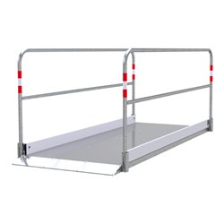 Schake Grabenbrücken aus Aluminium mit Bodenplatte aus Stahl, Breite: 1,00 m, Länge: 2,70 m