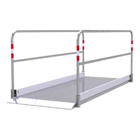 Schake Grabenbrücken aus Aluminium mit Bodenplatte aus Stahl, Breite: 1,00 m, Länge: 2,70 m