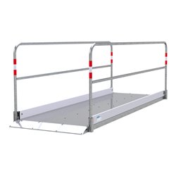 Schake Grabenbrücken aus Aluminium mit Bodenplatte aus Stahl, Breite: 1,00 m, Länge: 3,20 m