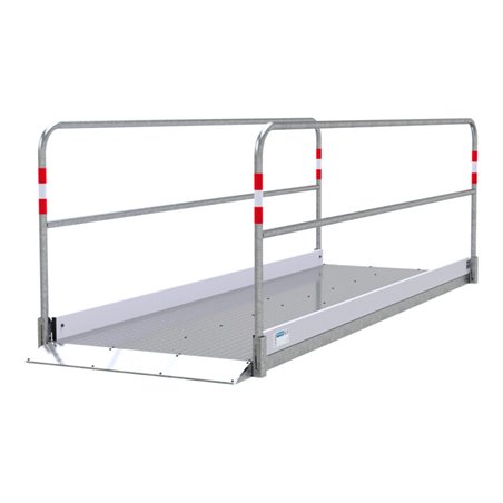 Schake Grabenbrücken aus Aluminium mit Bodenplatte aus Stahl, Breite: 1,00 m, Länge: 3,20 m