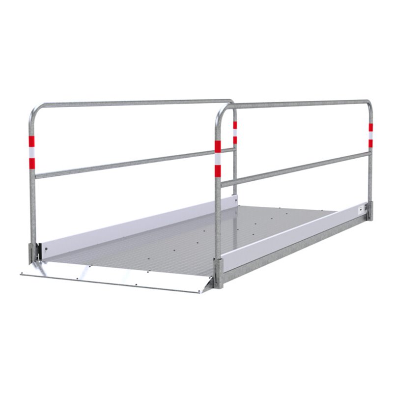 Schake Grabenbrücken aus Aluminium mit Bodenplatte aus Stahl, Breite: 1,20 m, Länge: 3,20 m