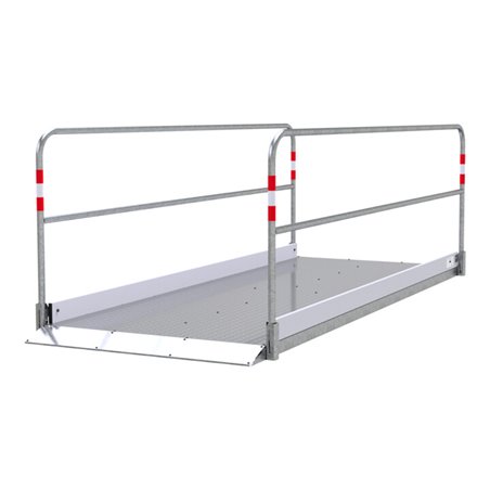 Schake Grabenbrücken aus Aluminium mit Bodenplatte aus Stahl, Breite: 1,20 m, Länge: 3,20 m