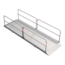 Schake Grabenbrücken aus Aluminium mit Bodenplatte aus Stahl, Breite: 1,30 m, Länge: 4,00 m