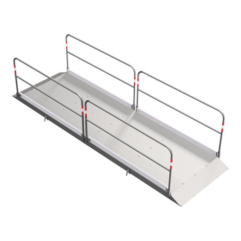 Schake Grabenbrücken aus Aluminium mit Bodenplatte aus Stahl, Breite: 1,30 m, Länge: 4,00 m