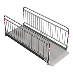 Schake Grabenbrücke „Secure” aus Aluminium, Breite: 1,00 m, Länge: 2,70 m