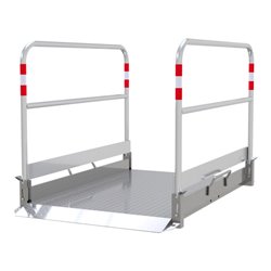 Schake Grabenbrücke aus Aluminium, Breite: 1,00 m, Länge: 1,70m