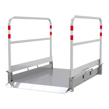 Schake Grabenbrücke aus Aluminium, Breite: 1,00 m, Länge: 1,70m