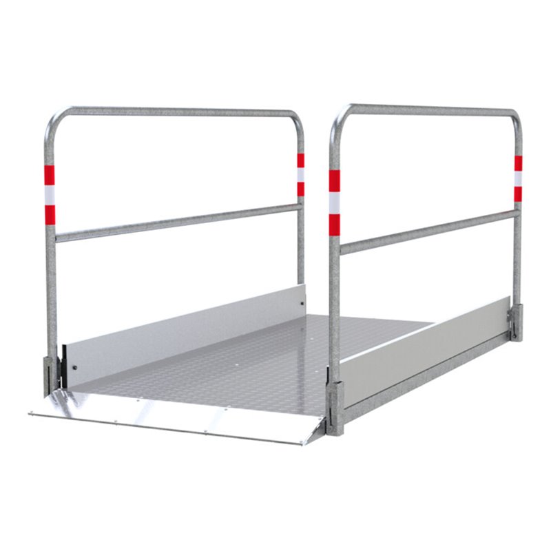 Schake Grabenbrücken aus Aluminium mit Bodenplatte aus Stahl, Breite: 1,00 m, Länge: 2,20 m