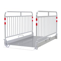 Schake Grabenbrücke „Secure” aus Aluminium, Breite: 1,00 m, Länge: 2,20 m