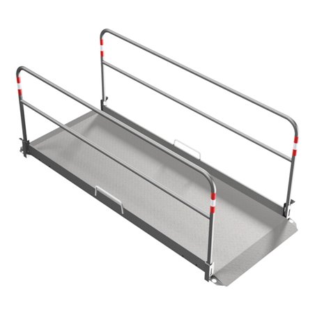 Schake Grabenbrücke aus Aluminium, Breite: 1,00 m, Länge: 2,70 m