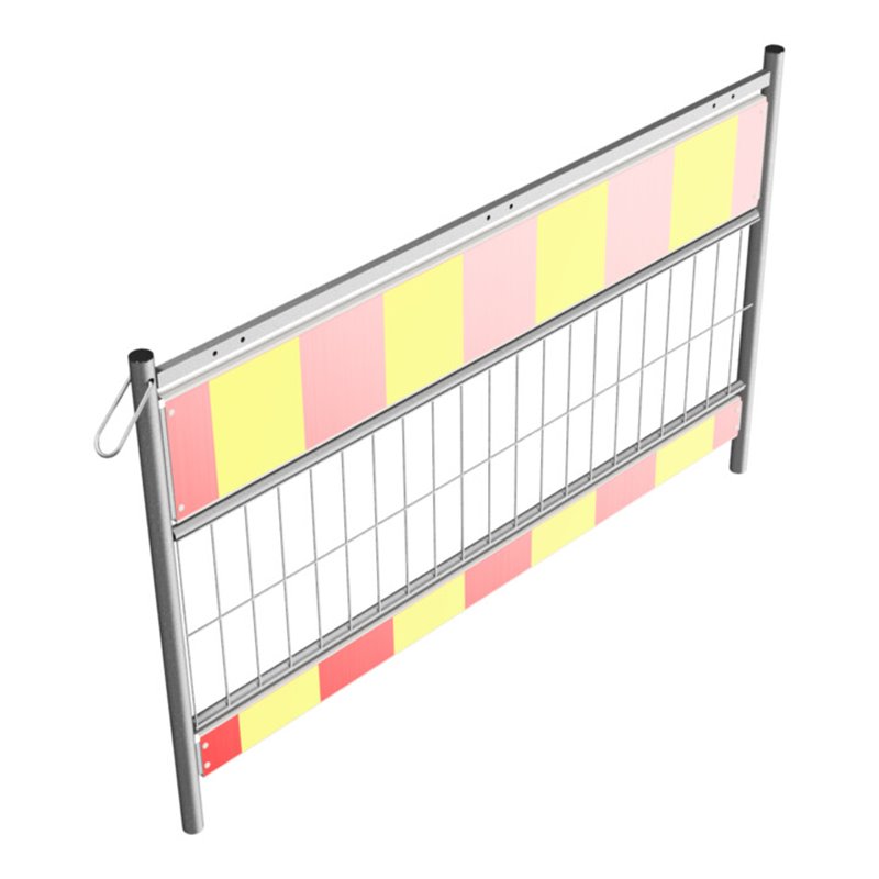 Schake Schrankenzaun nach TL, Länge: 1,60 m, Folie Typ 1, rot / gelb