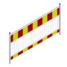 Schake Schrankenzaun nach TL, Länge: 2,00 m, Folie Typ 2, rot / gelb