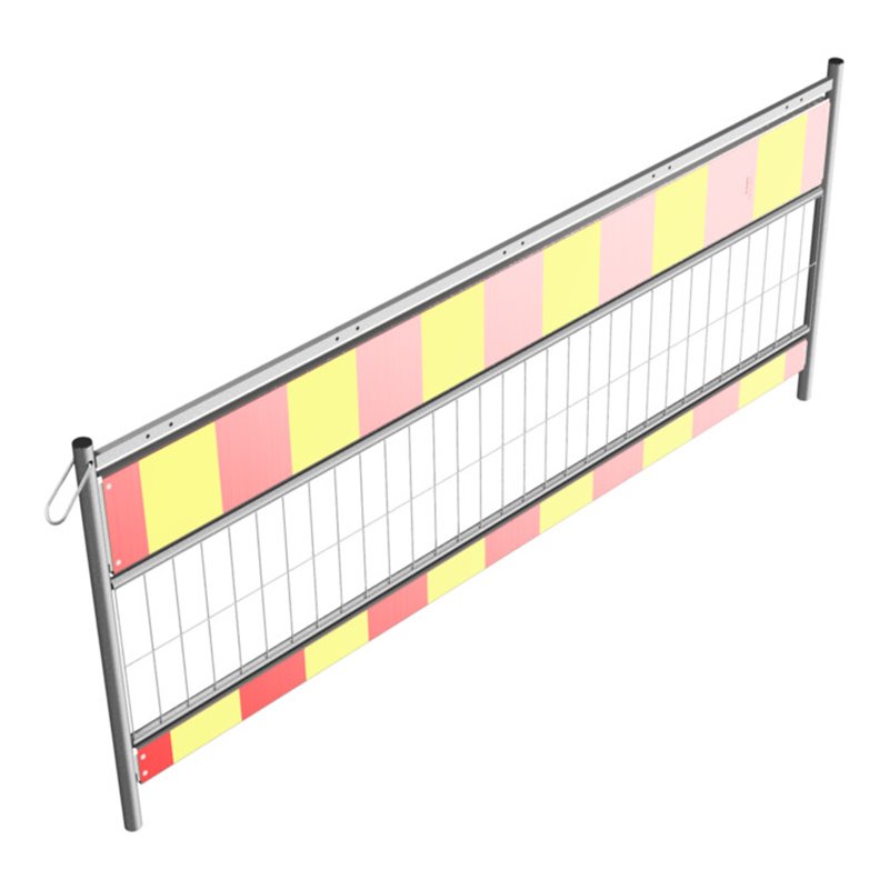 Schake Schrankenzaun nach TL, Länge: 2,40 m, Folie Typ 1, rot / gelb