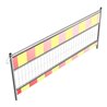 Schake Schrankenzaun nach TL, Länge: 2,40 m, Folie Typ 1, rot / gelb
