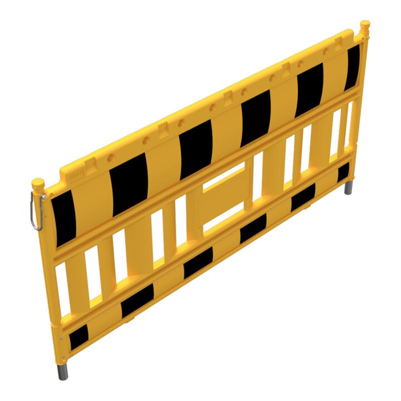 Schake Schake-Euro2-Schrankenzaun Typ Nox gelb, ohne Lampenadapter, gelb / schwarz