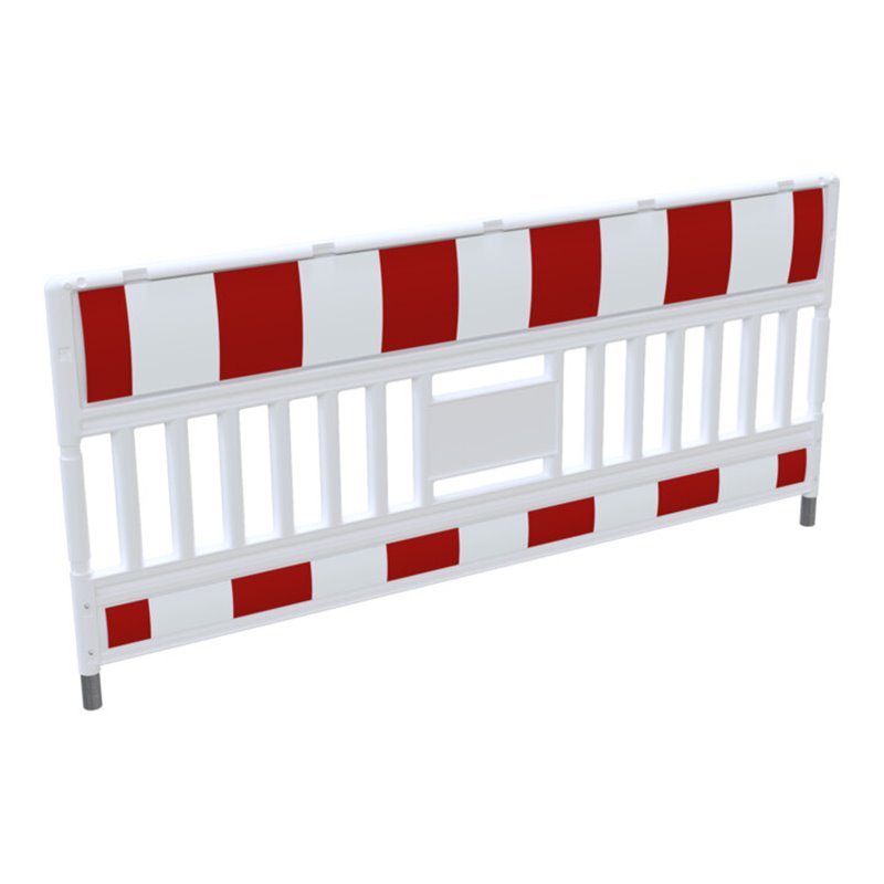 Schake EURO3 SCHRANKENZAUN 2,00m Typ Ultra, ohne Lampenadapter, mit Folie Typ 1, rot / weiß