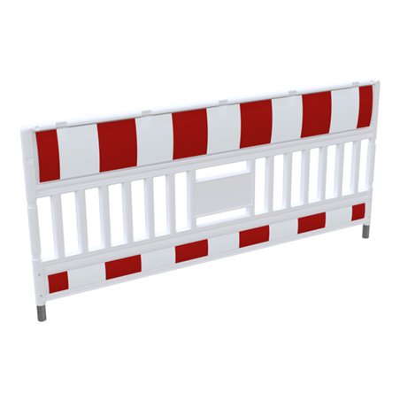 Schake EURO3 SCHRANKENZAUN 2,00m Typ Ultra, ohne Lampenadapter, mit Folie Typ 1, rot / weiß