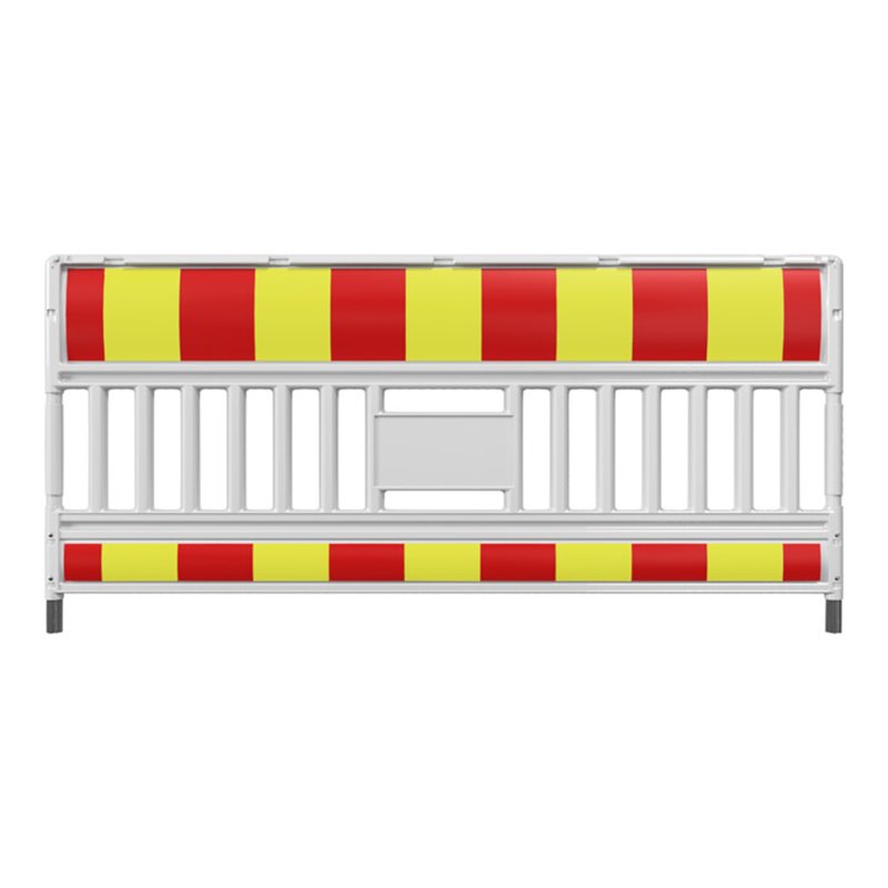 Schake EURO3 SCHRANKENZAUN 2,00m Typ Ultra, ohne Lampenadapter, mit Folie Typ 1, rot / gelb