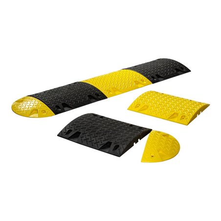 Schake Bodenschwelle aus Recycling, Mittelstück, gelb, Höhe: 60 mm