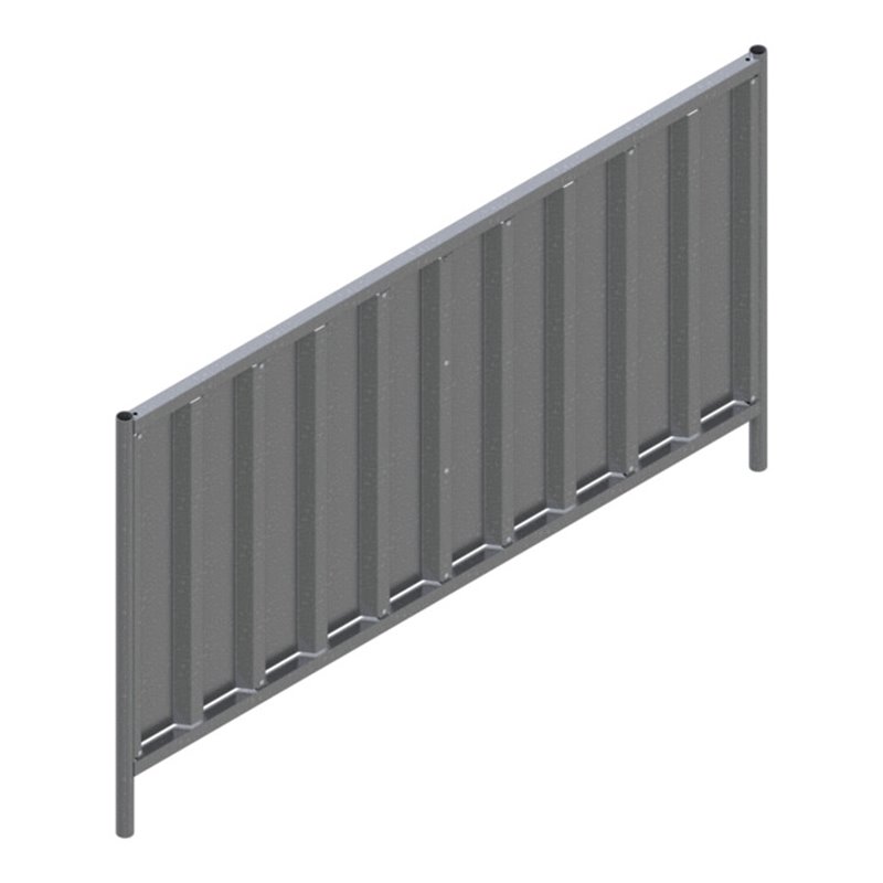 Schake Mobilzaun Trapez, verzinkt, Höhe: 1,2 m