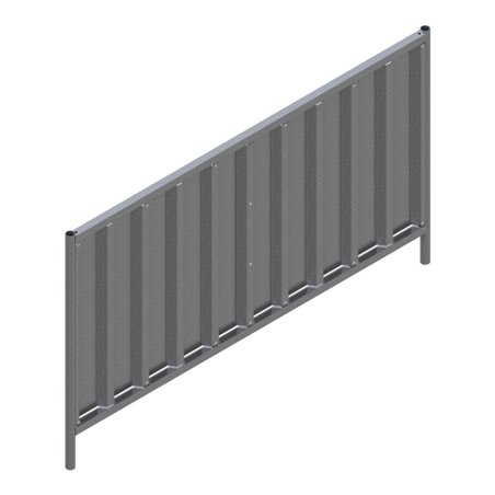 Schake Mobilzaun Trapez, verzinkt, Höhe: 1,2 m