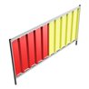 Schake Mobilzaun Trapez, Blechbeschichtung: rot / gelb, Höhe: 1,2 m