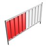 Schake Mobilzaun Trapez, Blechbeschichtung: rot / weiß, Höhe: 1,2 m