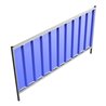 Schake Mobilzaun Trapez, Blechbeschichtung: blau, Höhe: 1,2 m