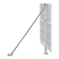 Schake Mobilzaun-Stützstrebe, Höhe: ca. 1,00 m, für 1,20 m Bauzaun, verzinkt mit Schelle ohne Erdnagel
