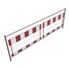 Schake Bau-Schrankenzaun nach TL, Folientyp RA1/A, rot / weiß