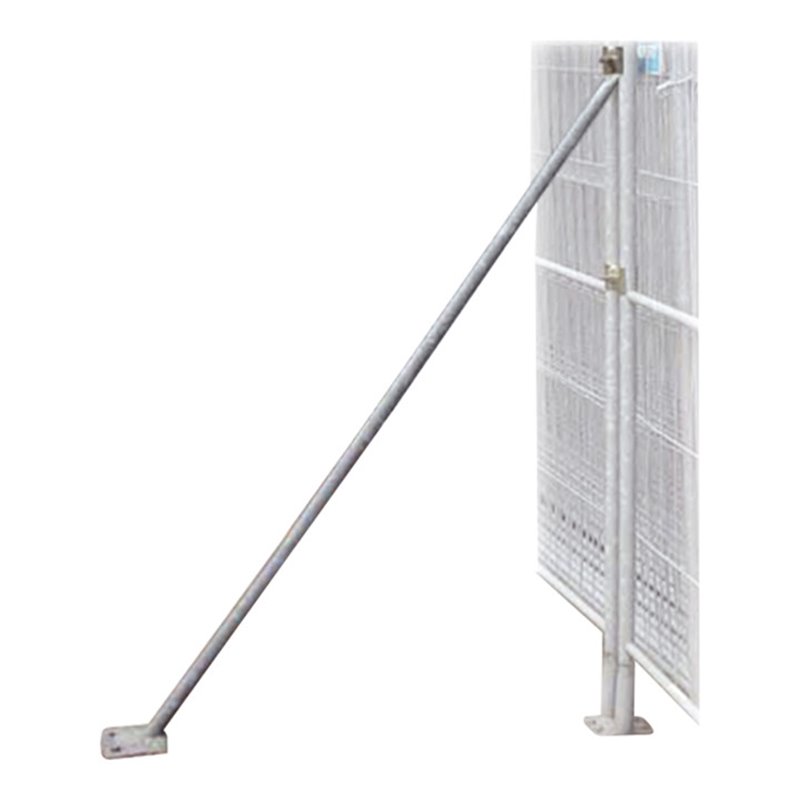 Schake Mobilzaun-Stützstrebe, Höhe: ca. 1,60 m, für 2,00 m Bauzaun, verzinkt mit Schelle ohne Erdnagel