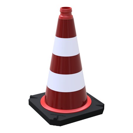 Schake Leitkegel zweiteilig nach TL mit reflektierendem Folienmantel, Höhe: 500 mm, Folie Typ 1