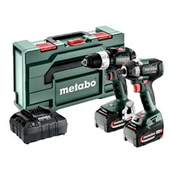 Metabo Akku Combo Set 2.9.3 18V BS 18 LT BL + SSW 18 LT 300 BL metaBOX 145 L