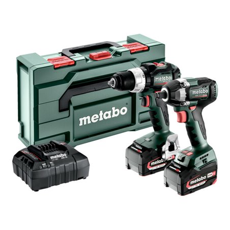 Metabo Akku Combo Set 2.9.3 18V BS 18 LT BL + SSW 18 LT 300 BL metaBOX 145 L