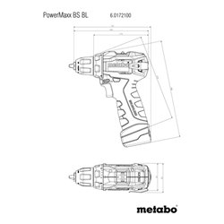 Metabo Akku-Bohrschrauber PowerMaxx BS BL Kunststoffkoffer 12V 2x2Ah Li-Power + LC 40