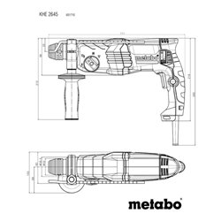 Metabo Kombihammer KHE 2645 Kunststoffkoffer