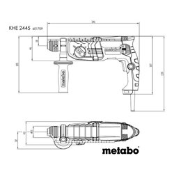 Metabo Kombihammer KHE 2445 Kunststoffkoffer