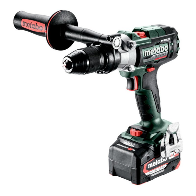 Metabo Akku-3-Gang-Schlagbohrschrauber SB 18 LTX-3 BL I Metal metaBOX 145 L 18V 2x5.2Ah Li-Power + ASC 55