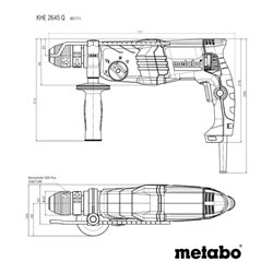 Metabo Kombihammer KHE 2645 Q Kunststoffkoffer