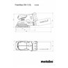Metabo Akku-Sander PowerMaxx SRA 12 BL Set mit 80 x 133mm und 100 x 150mm Schleifplatte metaBOX 215