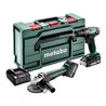 Metabo Akku Combo Set 2.4.3 18 V BS 18 + W 18 L 9-125 metaBOX 165 L