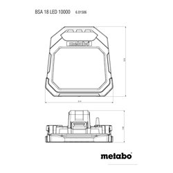 Metabo Akku-Baustrahler BSA 18 LED 10000 Karton