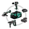 Metabo Akku Combo Set 3.1 18 V SB 18 LT BL + W 18 L 9-125 Quick + KH 18 LTX 24 Werkzeugtasche